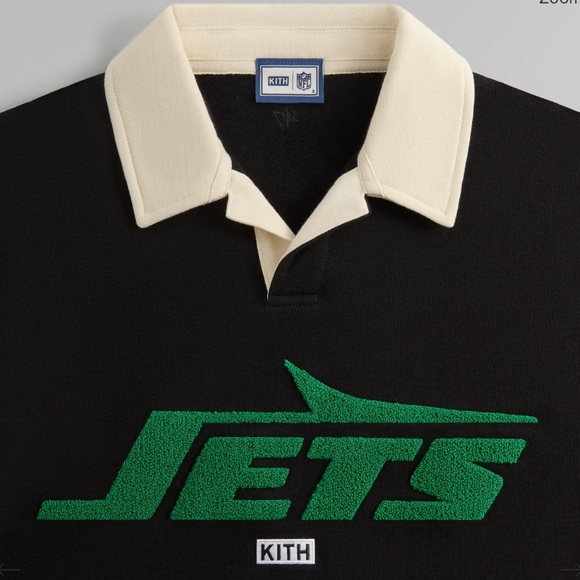 Kith & '47 for the NFL: Jets Nelson Collared Pullover - Black - XXL - Picture 5 of 5